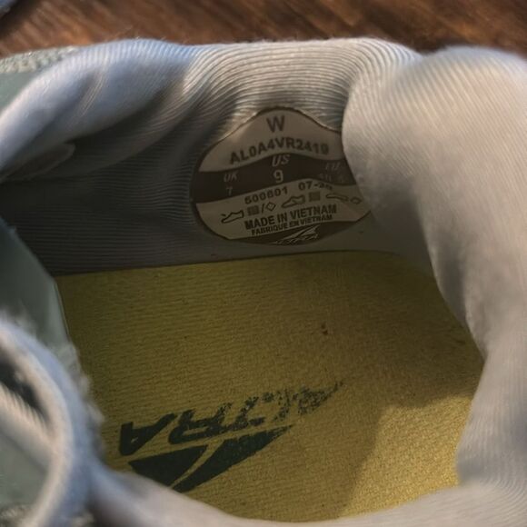 Altra  Torin 4.5 Plush Running Sneaker in  Mineral Blue Size 9 - Picture 11 of 12